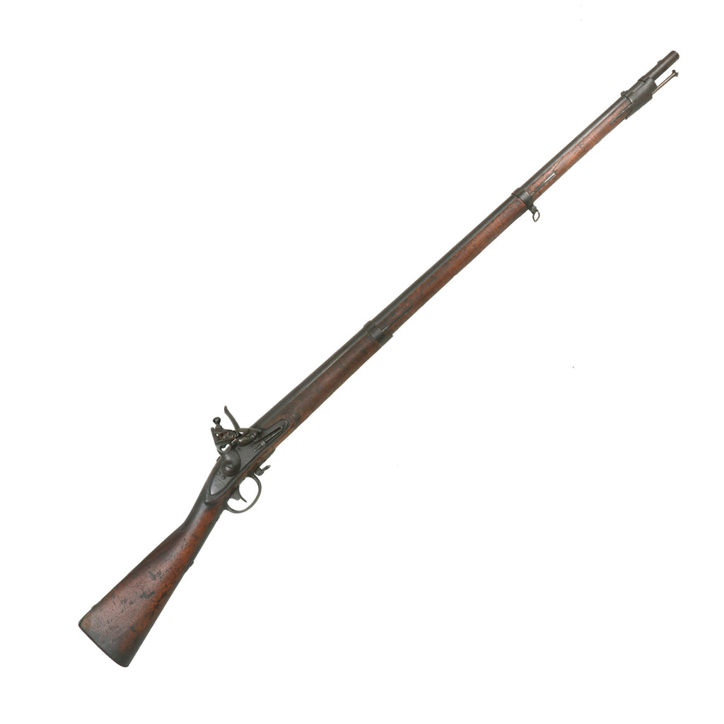 Original U.S. Springfield Model 1816 Flintlock Musket by Harpers Ferry with Cut Stock - Unconverted - Dated 1819 Original Items