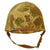 DRAFT WWII USMC M1 Helmet w/ Correct Wartime Config Cover (No EGA), Fixed Bale, Early Liner Chinstrap Original Items