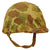DRAFT WWII USMC M1 Helmet w/ Correct Wartime Config Cover (No EGA), Fixed Bale, Early Liner Chinstrap Original Items