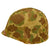 DRAFT WWII USMC M1 Helmet w/ Correct Wartime Config Cover (No EGA), Fixed Bale, Early Liner Chinstrap Original Items