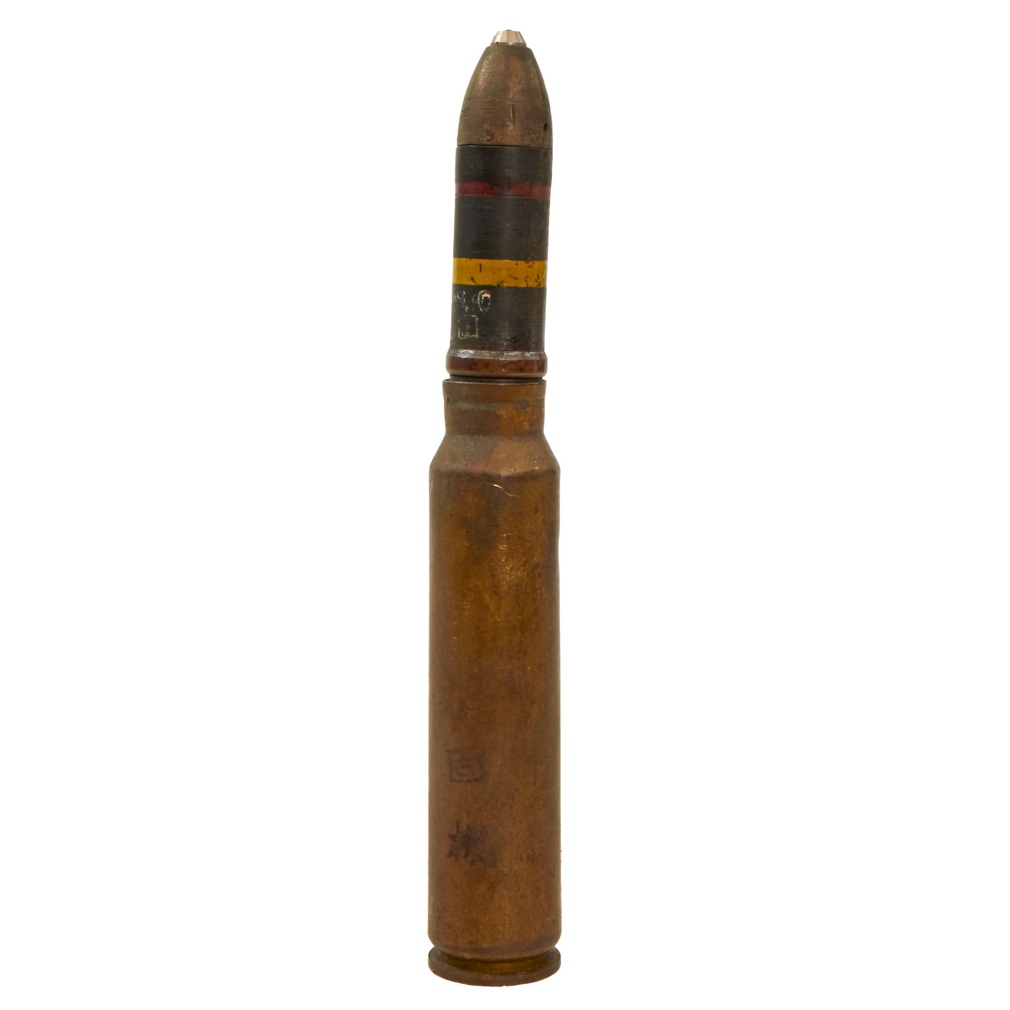 Original Japanese WWII Type 100 20mm Inert Anti-Aircraft Round for