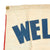 Original U.S. WWII Era “Welcome Home” V For Victory Red, White & Blue Message Flag for Bob - 24 x 37” Original Items