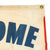 Original U.S. WWII Era “Welcome Home” V For Victory Red, White & Blue Message Flag for Bob - 24 x 37” Original Items