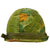 Original U.S. Vietnam M1 Helmet with Reversible Camouflage Cover and Liner - Complete Original Items