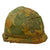 Original U.S. Vietnam War M1 Helmet with Camouflage Cover and Liner Original Items