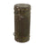 Original German WWII M-38 Gas Mask Canister with Remnants of Original Period Applied "Normandy Camouflage" Paint Scheme Original Items