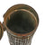 Original German WWII M-38 Gas Mask Canister with Remnants of Original Period Applied "Normandy Camouflage" Paint Scheme Original Items
