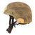 Original U.S. Global War on Terror Modular Integrated Communications Helmet (MICH) Complete With Mesh Laundry Bag Applied Paint, Chinstrap and Suspension System Original Items