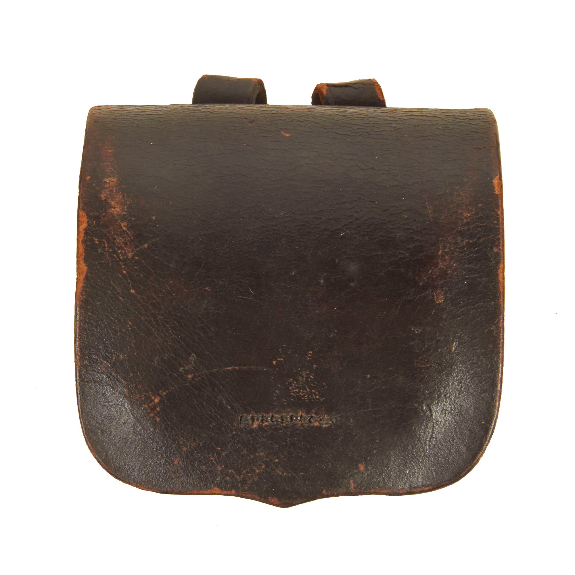 civil war tobacco pouch Warranted Left photo: Empty tobacco bag