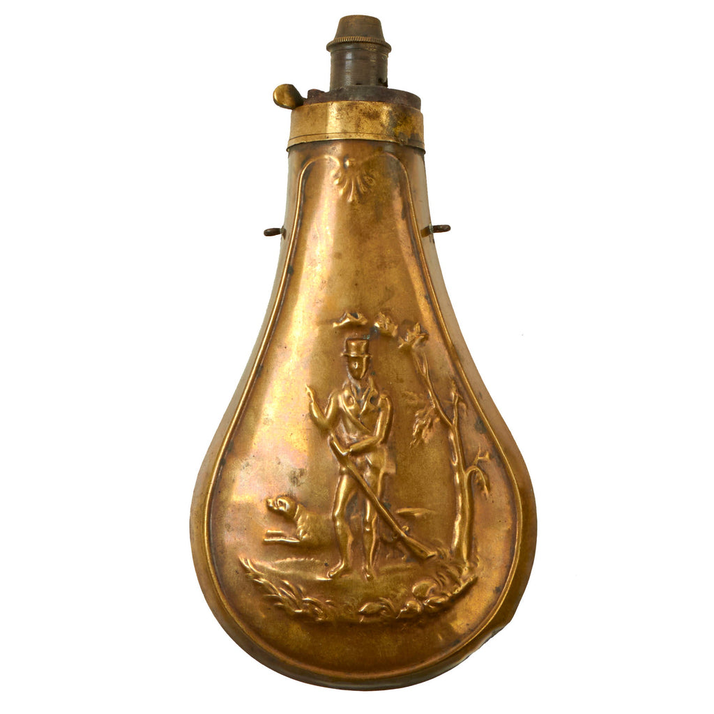 Powder Shot Flask Original U.S. Civil War Era Named Powder Flask & Shot Flask ...