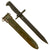 Original U.S. WWII M1 Garand 10 inch Cut Down Bayonet by Union Fork & Hoe with M7 Scabbard Original Items