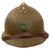 Original French WWII M1926 Adrian Helmet with Liner and Chinstrap - Olive Green Original Items