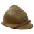 Original French WWII M1926 Adrian Helmet with Liner and Chinstrap - Olive Green Original Items