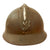Original French WWII M1926 Adrian Helmet with Liner and Chinstrap - Olive Green Original Items