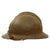Original French WWII M1926 Adrian Helmet with Liner and Chinstrap - Olive Green Original Items