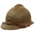 Original French WWII M1926 Adrian Helmet with Liner and Chinstrap - Olive Green Original Items