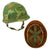 Original U.S. Vietnam War M1 Helmet with 1965 Dated Camouflage Cover and Liner Original Items