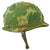 Original U.S. Vietnam War M1 Helmet with 1965 Dated Camouflage Cover and Liner Original Items