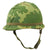 Original U.S. Vietnam War M1 Helmet with 1965 Dated Camouflage Cover and Liner Original Items