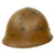 Original Japanese WWII Type 90 Army Helmet with Complete Liner and Chinstrap; Brought Home By US Marine from Battle of Tarawa - Tetsubo Original Items