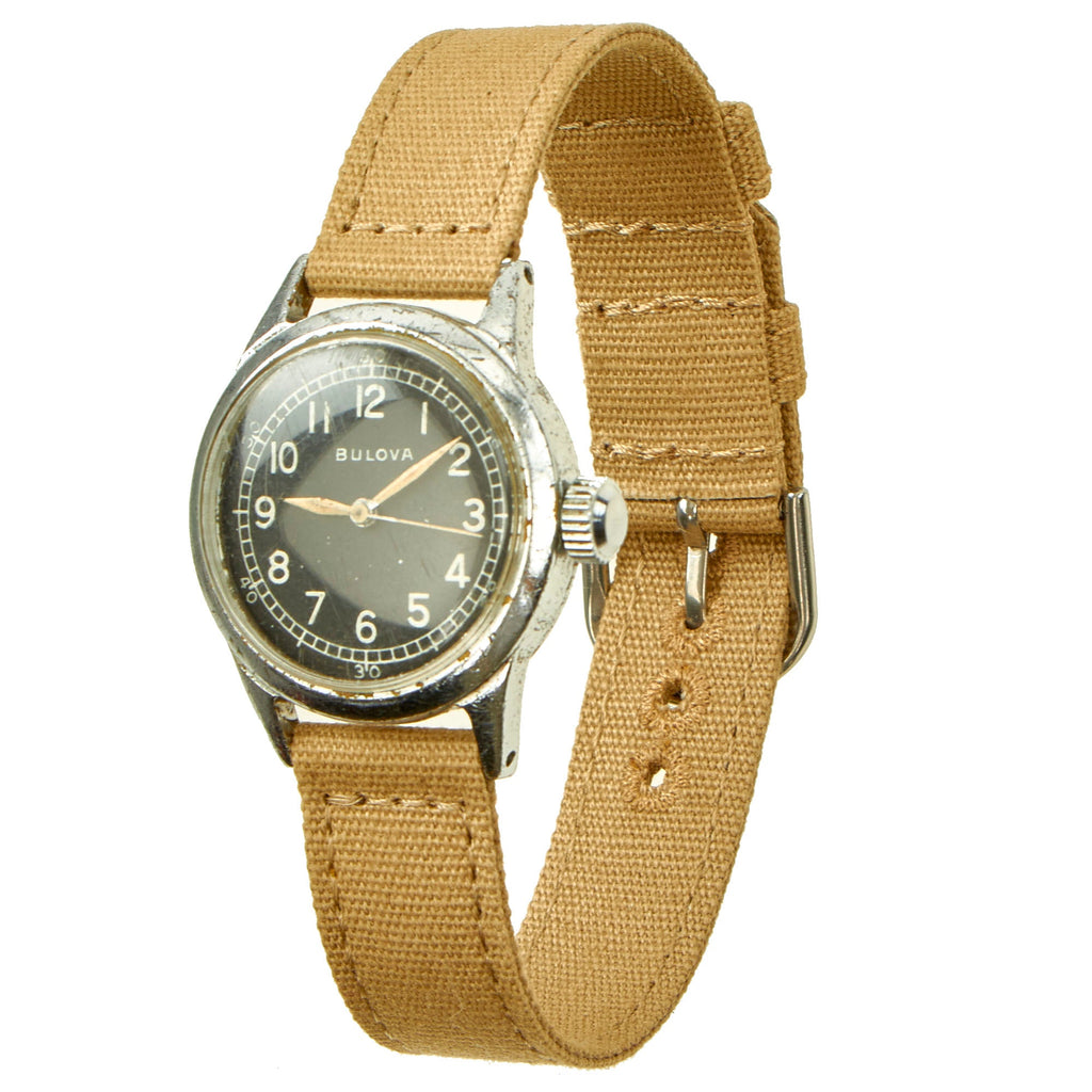 Original U.S. WWII 1942 Type A-11 USAAF Wrist Watch by Bulova - Fully Functional Original Items