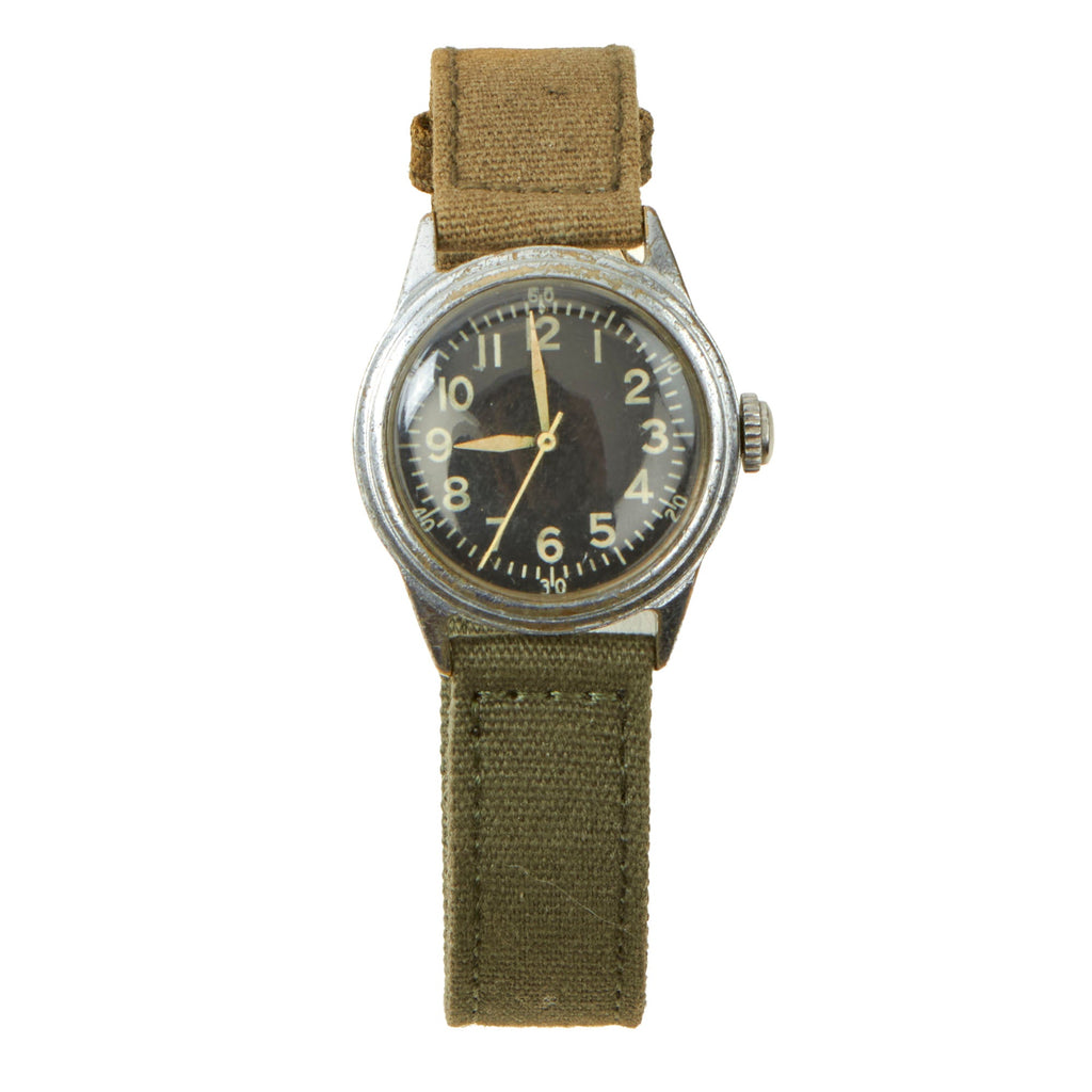 Original U.S. WWII Fully Functional Type A-11 USAAF Wrist Watch by Elgin - Serial # Y668301 (1945) Original Items
