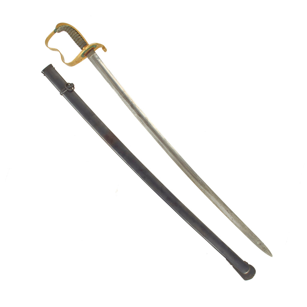 Original Imperial German Franco-Prussian War Era Bavarian Model 1855 Officer Sword With Scabbard Dated 1868 - 3rd Infantry Regiment Marked Original Items