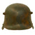 Original Imperial German WWI M-1916 M16 Stahlhelm Helmet with Camouflage Paint and Liner - Marked E.T. 62 Original Items