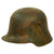 Original Imperial German WWI M-1916 M16 Stahlhelm Helmet with Camouflage Paint and Liner - Marked E.T. 62 Original Items