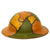 Original U.S. WWI M1917 Doughboy Helmet Shell With Camouflage Panel Paint - Attributed to Edward Canterack I Original Items