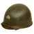 Original WWII U.S. Sergeant Rank Painted M1 Helmet Liner with NCO “Follow Me” Bar- by Westinghouse Original Items