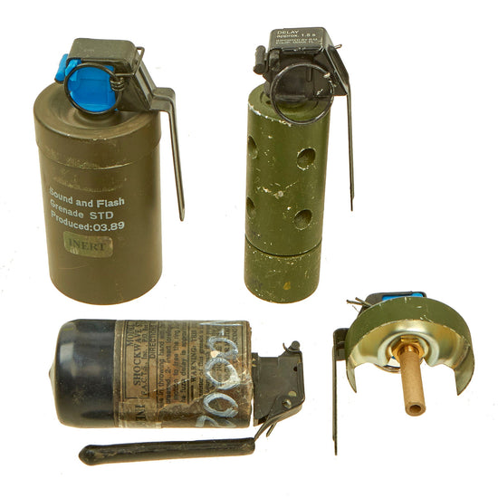 Original U.S. Global War on Terror Era Inert Flashbang “Stun Grenade” Lot - 4 Items Original Items