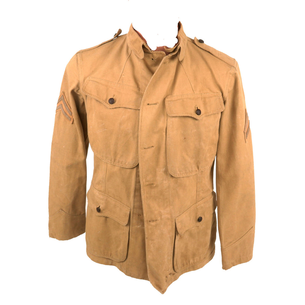 Original U.S. Philippine-American War Era 5th Cavalry Corporal’s M-1909 Khaki Uniform Tunic - Named Original Items
