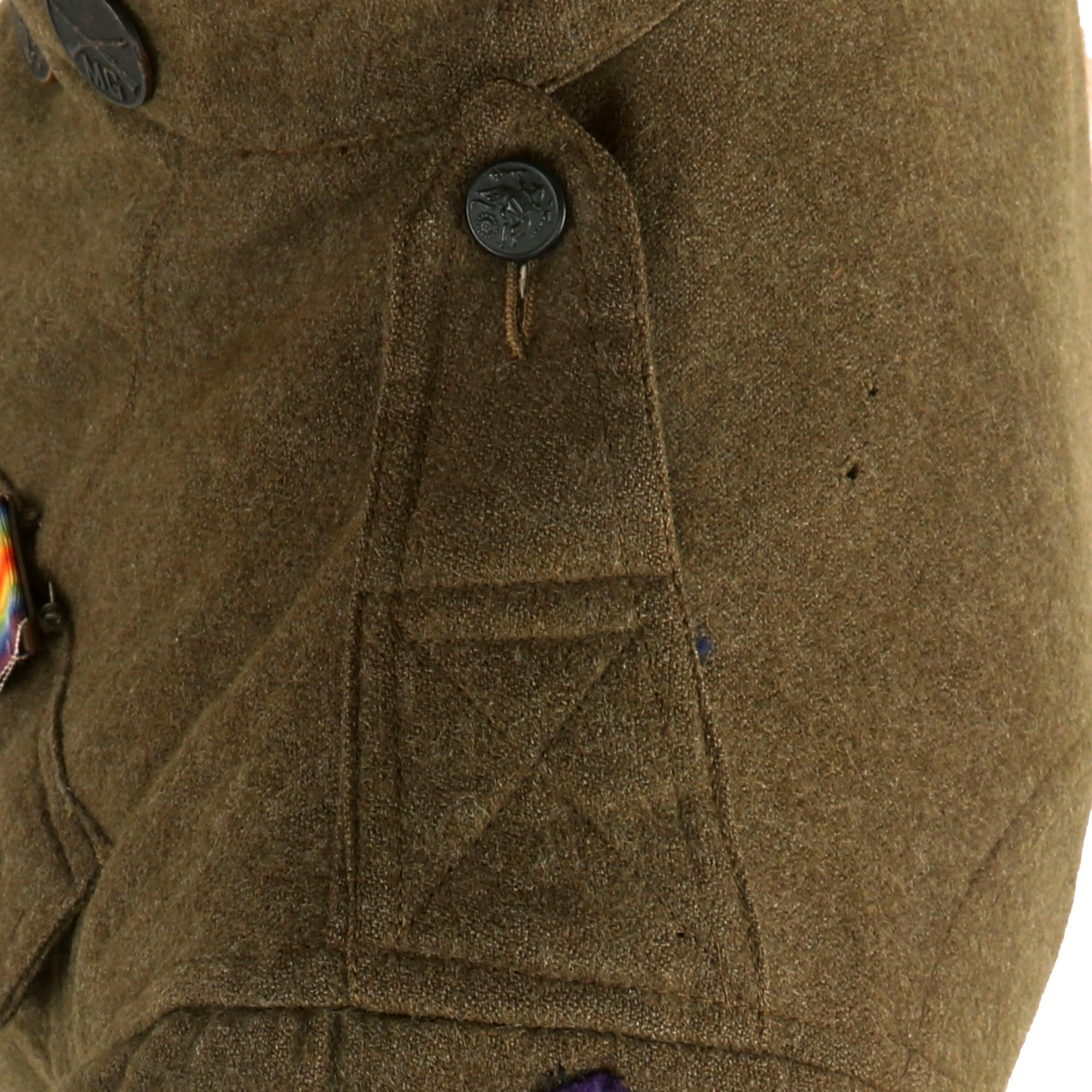 Original WWI US 2nd Division Machine Gunner Uniform Jacket - 9th Infan ...