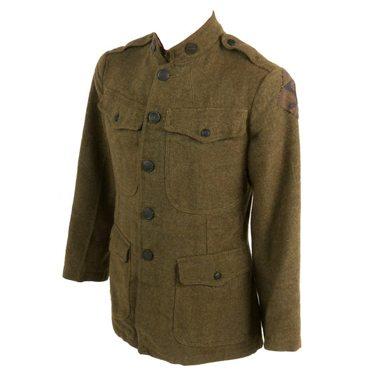 Original U.S. WWI 26th Infantry Division Quartermaster Uniform Tunic - “Yankee Division” Original Items