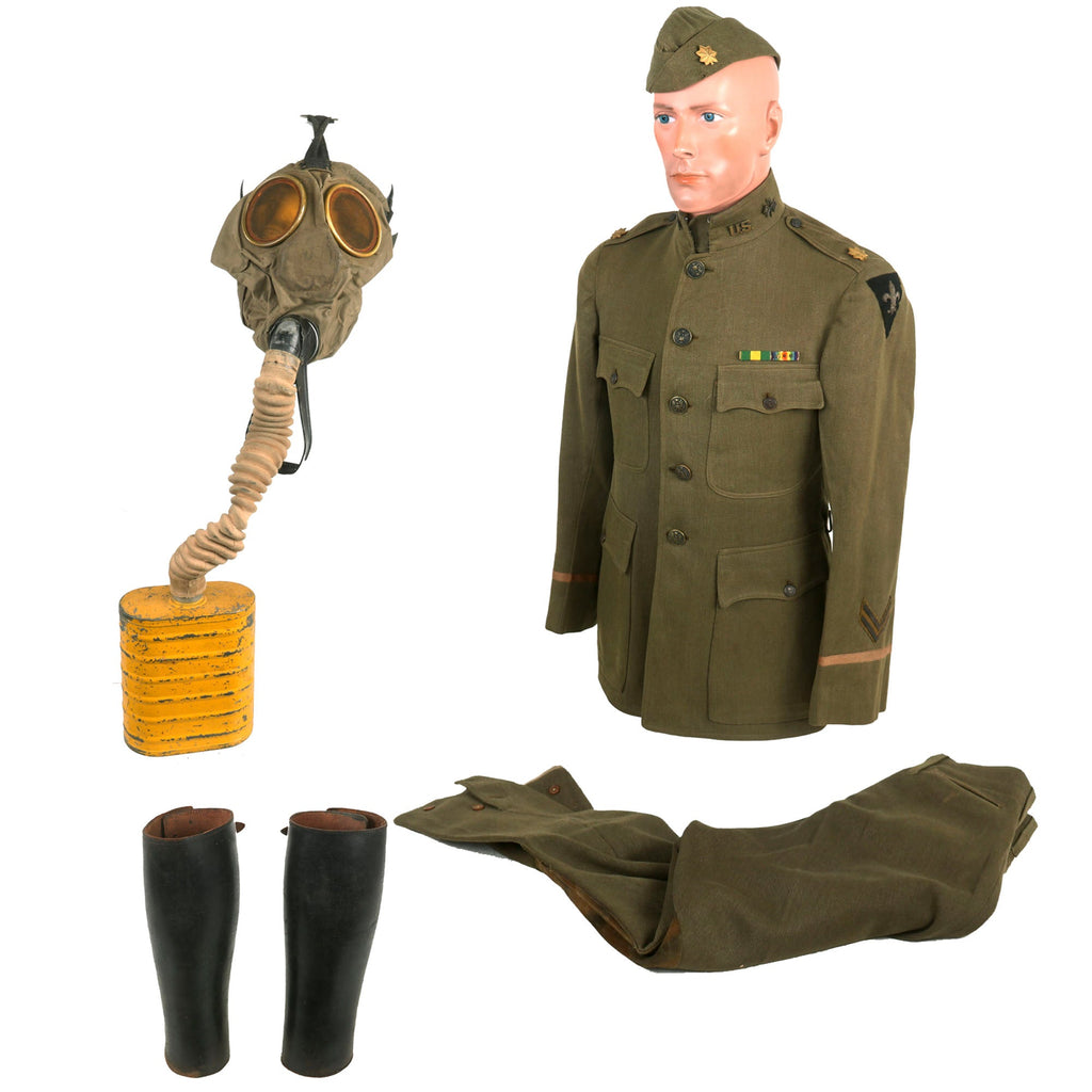 Original Identified WWI US District of Paris Signal Corps Major Officer’s Uniform - Wounded in Action Original Items