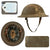 Original U.S. WWI Balloon Service Complete M1917 Helmet with Balloon Wings Scratched Into Finish - Attributed to J.J. Pecker, 27th Balloon Company Original Items
