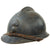 Original French WWI Issue Model 1915 Adrian Helmet in Horizon Blue with RF Badge and First Pattern Liner - Complete Original Items
