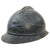 Original French WWI Issue Model 1915 Adrian Helmet in Horizon Blue with Artillery RF Badge and Second Pattern Liner - Complete Original Items