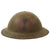 Original U.S. WWI 7th Division A.E.F. Painted British Made Mk. I Doughboy Helmet - Liner & Partial Chinstrap Original Items
