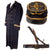 Original French WWI Early War Artillery Major Officer’s Greatcoat & Lieutenant’s Kepi with Officer’s Belt - Circa 1914 Original Items