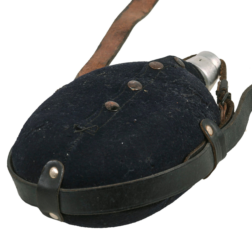 Original Belgian Military M1 Water Canteen W Cover Field Gear Bottle Olive