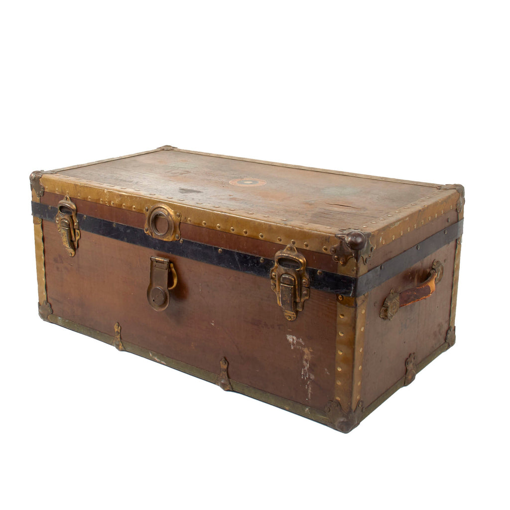 Original U.S. WWI Army Air Service Balloon Corps Painted Soldier’s Trunk - Private First Class Joseph C. Lohman, Waynesboro, PA Original Items