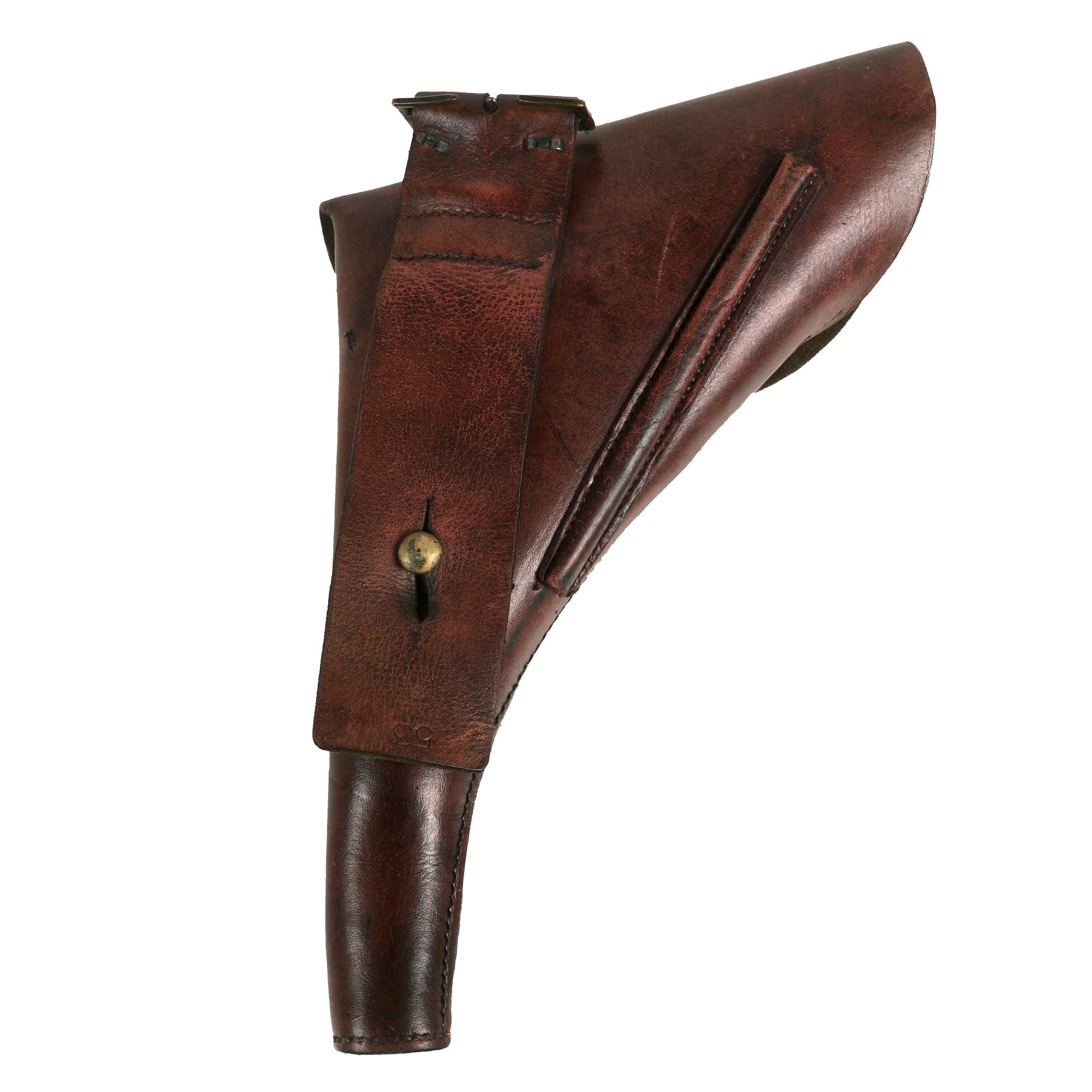 Original Australian WWI Officer's .455 ley Revolver Leather Holster