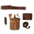Original Australian WWI ANZAC Field Gear Equipment Lot - 1910-Dated Cavalry Ammunition Pouch Made in Sydney, Canteen with Harness, P-1903 Belt, Rifle Sling, and Jack Knife