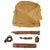 Original Australian WWI & WWII ANZAC Field Gear Equipment Lot - Rare Australian Shelter Half, 1940-Dated Sydney Leather Rifle Sling, and Partial Hate Belt