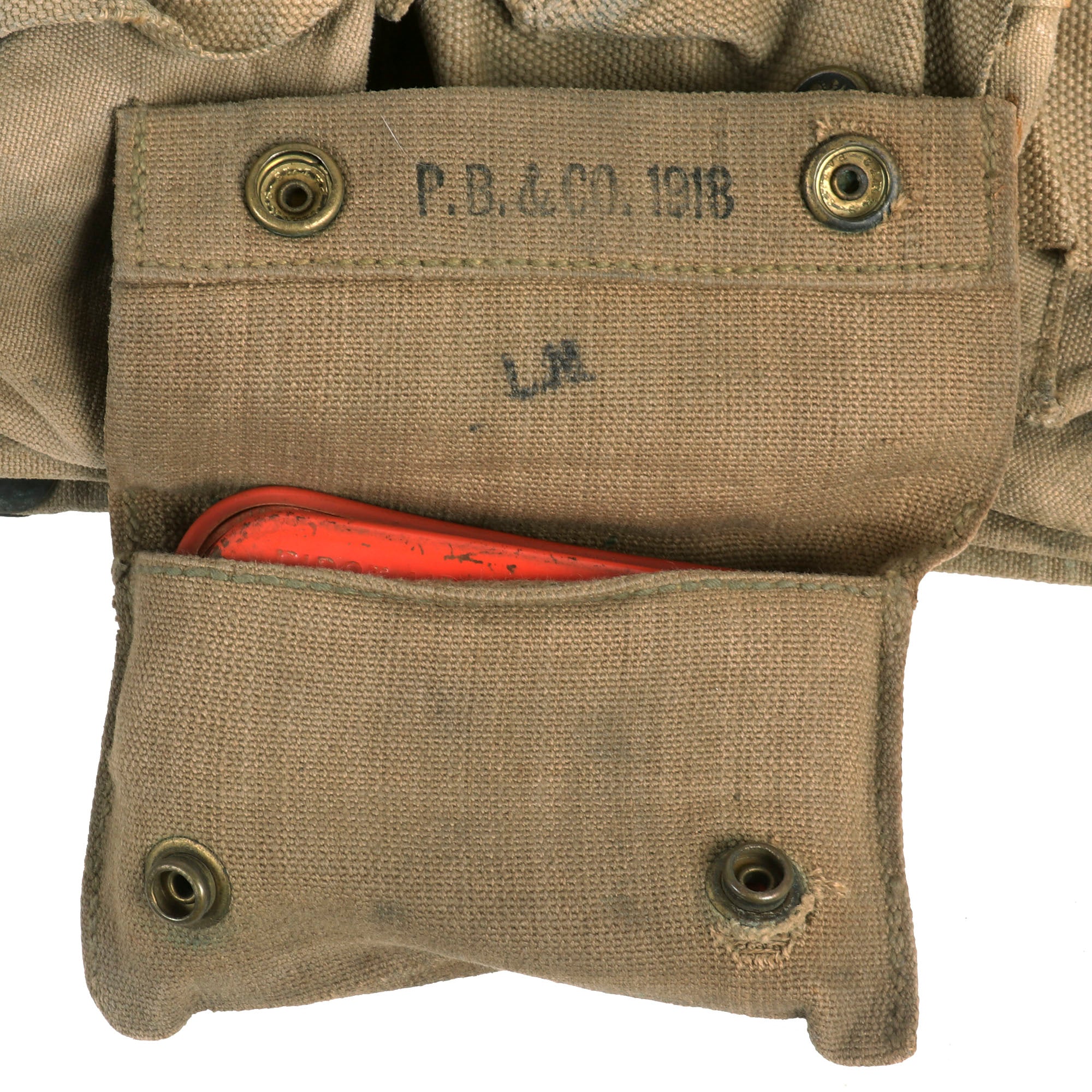 Original U.S. WWI Medical Field Gear Lot - M1912 Experimental