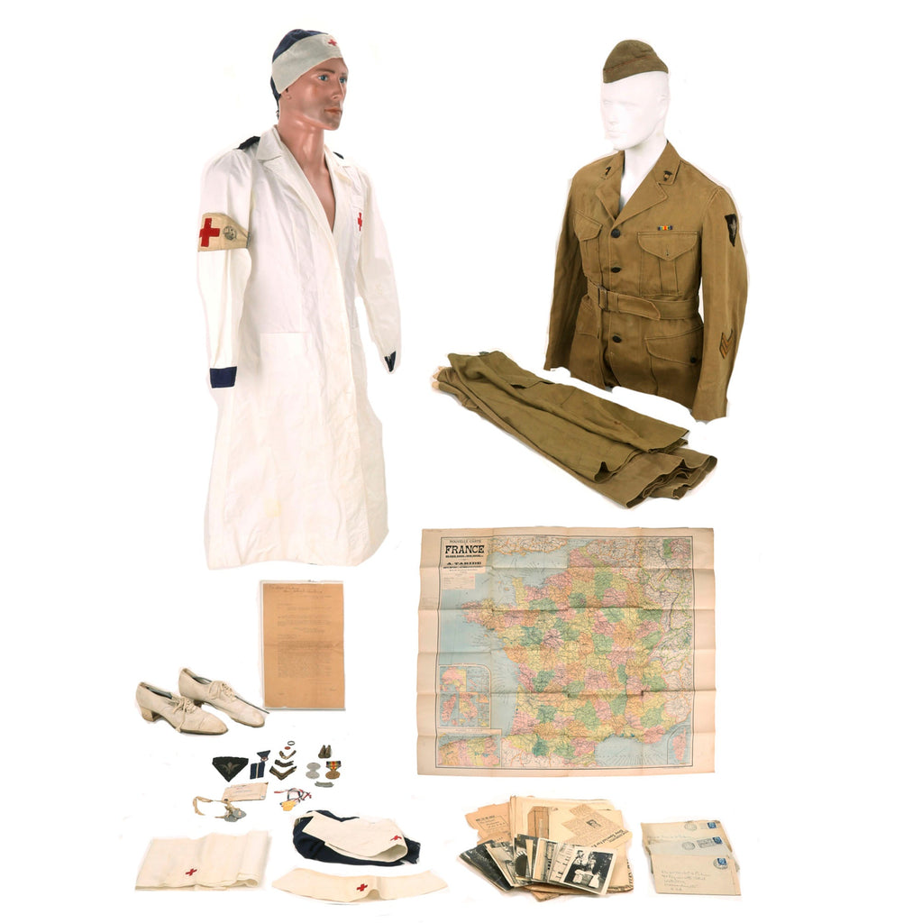 Original Identified WWI US American Army Nurse Corps Nurse’s Uniform & Ephemera Grouping - Martha Elizabeth Perkins Original Items