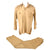 Original Australian WWII Khaki Tropical Uniform Shirt and Trousers with Named Examples, Africa Star, Rank Insignia, and Epaulette Titles