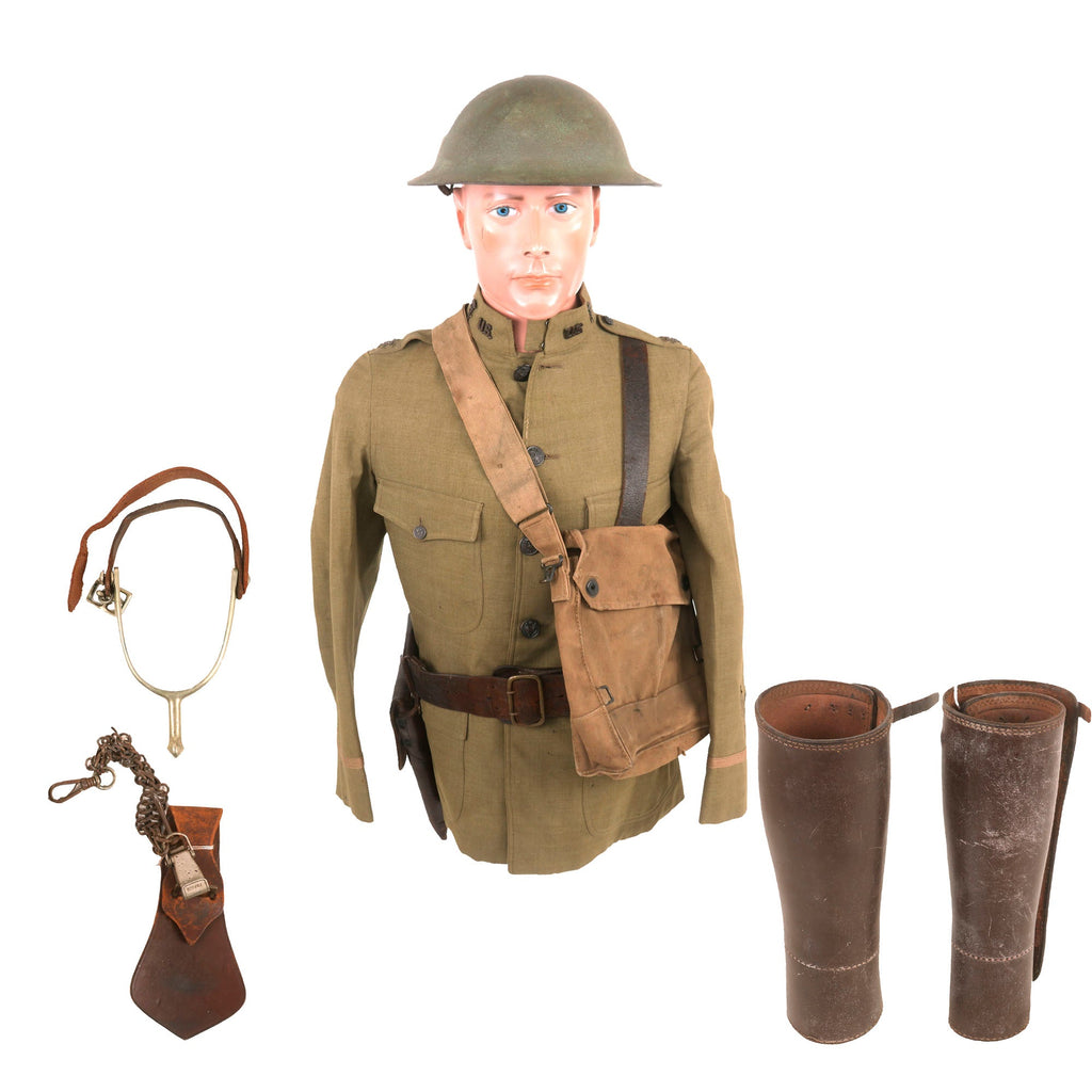 Original U.S. WWI Base Hospital 22 Named Uniform & Field Gear Grouping - Major Otho A Fiedler Original Items